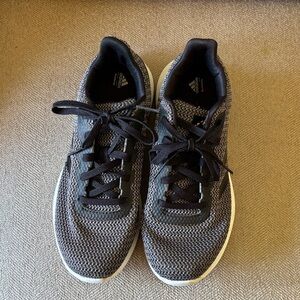 Adidas Women’s Black and White Knit Sneakers